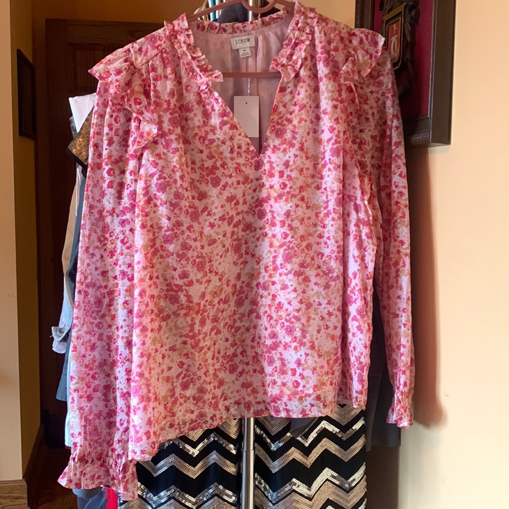 Cotton floral blouse